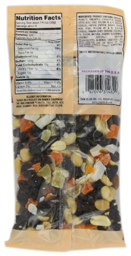 Snak Club Trail Mix, Tropical, 9 Ounce (Pack of 6) thumbnail
