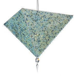 Schonbek VR2524IRI Vertex 17 Light Swarovski in Stainless Steel Pend