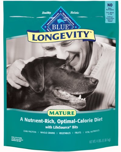 Blue Buffalo Longevity Dry Food for Mature Dogs, 9-Pound Bag