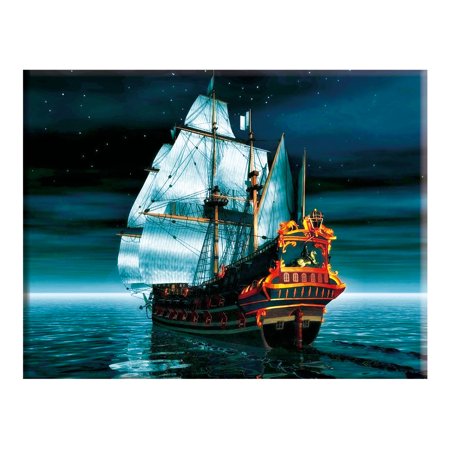 Hksybuy Sailboat Count Cross Stitch DIY Embroidery Art 14CT Needlework (VS-0036)