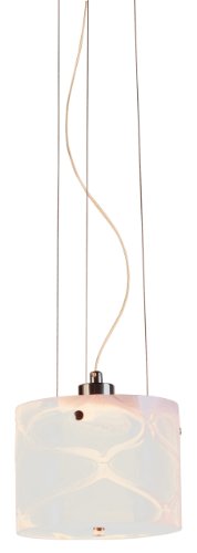 Eurofase 17743-037 Davine 1-Light Pendant, Chrome/White