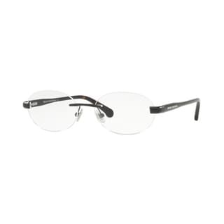 Brooks Brothers Men's BB1051 1679 53 Matte Black/Dark Tort Oval Metal Eyeglasses