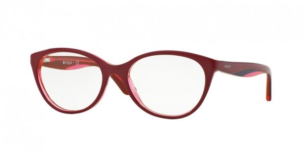 Vogue Women's VO2962F 2313 53 Oval Plastic Purple Clear Eyeglasses