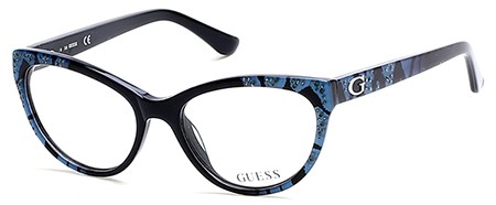 Guess GU 2554 005 Black  Women Eyeglasses (Frame Only)