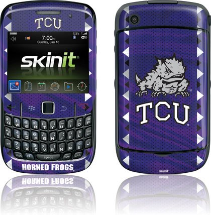 Skinit Tcu Horned Frogs Blackberry Curve 8530 Skin