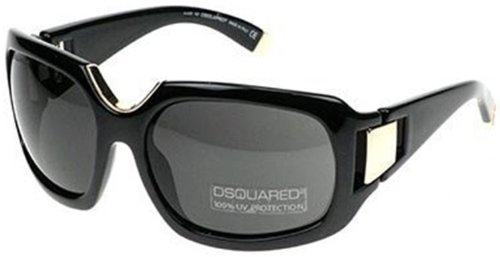 Dsquared Women's DQ 0036-01A-63 Black Rectangle Sunglasses