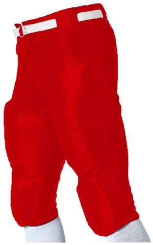 Alleson Adult Dazzle Football Pant S-XL-Color:Scarlet Size:SML