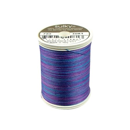 2PK Sulky Blendables Cotton Thread 30 Wt. 500 Yd. #4081 Passion Fruit 1