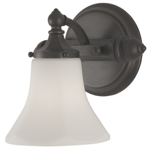 Checkolite 7681-34 Price Pfister Catalina Collection 60-Watt 1-Light Vanity, Oil-Rubbed Bronze
