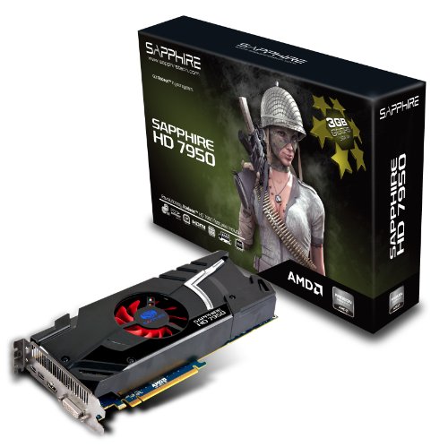 Sapphire 11196-00-40G Radeon HD 7950 3GB DDR5 HDMI / DVI-I / Dual Mini DP PCI-Express Graphics Card thumbnail
