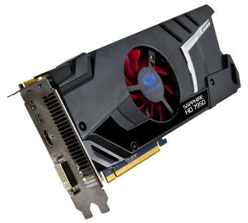 Sapphire 11196-00-40G Radeon HD 7950 3GB DDR5 HDMI / DVI-I / Dual Mini DP PCI-Express Graphics Card thumbnail