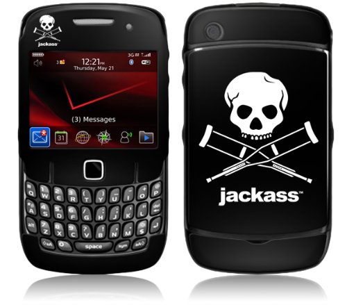 MusicSkins, MS-JKAS50044, Jackass - Logo, BlackBerry Curve (8520/8530), Skin
