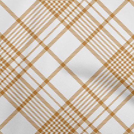 OneOone Silk Tabby Brown Fabric Tartan Sewing Craft Projects Fabric Prints by Yard 42 Inch Wide-7950