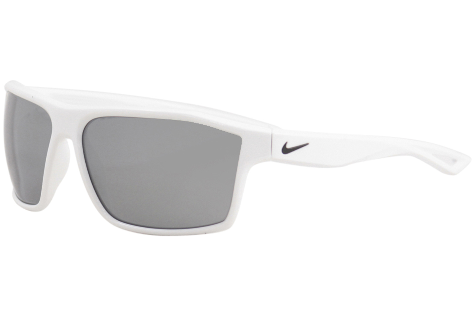 Nike Men's Cross Legend Sunglasses EV0940 100 White Gray Silver Flash 65 15 135 (31883)