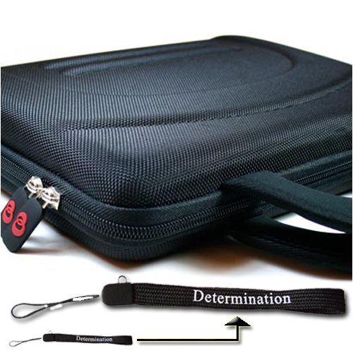 Coby Electronics TF-DVD1021 TF DVD 1021 10-Inch Slim Portable DVD Player Kroo 11273 Cube Case (Black) + Includes a Determination Hand Strap