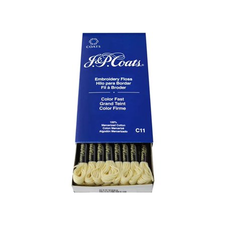 1PK J & P Coats Six-Strand Embroidery Floss - #2292 Golden Yellow Very Light (24 Skeins)