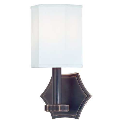 Hudson Valley 9021-OB, Russell Candle Wall Sconce Lighting, 1 Light, 75 Total Watts, Bronze