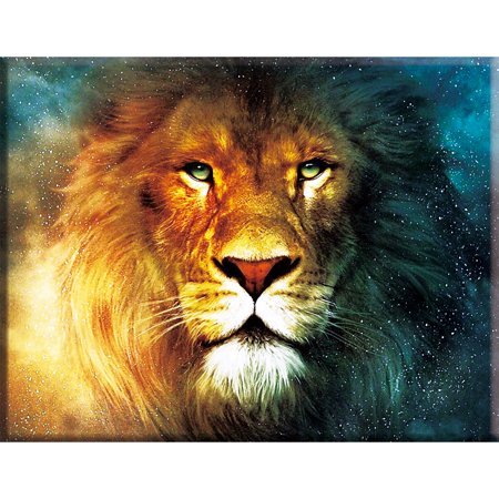 Happybear Counted Cross Stitch Kits Canvas 14CT Needlework Sets DIY (VS-0049 Lion)