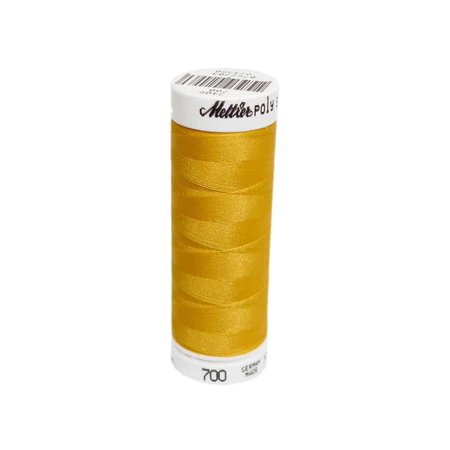 4PK Mettler PolySheen Embroidery Thread 220 Yd. #0700 Bright Yellow 1