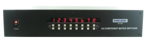 8x8 8:8 Component RCA Video Digital Analog Audio Matrix Switch Switcher SB-5588 thumbnail