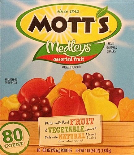Mott's Medleys Assorted Fruit Flavored Snacks 80 Pouches 4lb by Mott's [Foods]