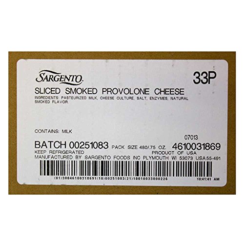 Sargento Smoke Provolone Slice Cheese, 18 Ounce -- 20 per Case. thumbnail