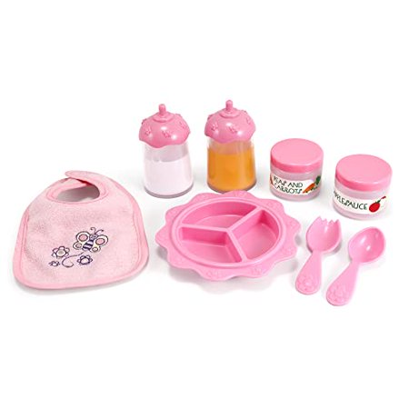 Melissa & Doug Mine to Love Time to Eat Doll Accessories Feeding Set (8 Pcs) Pink