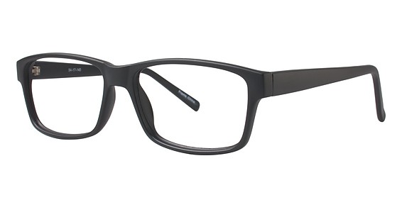 1586 Eyeglasses, Matte Black