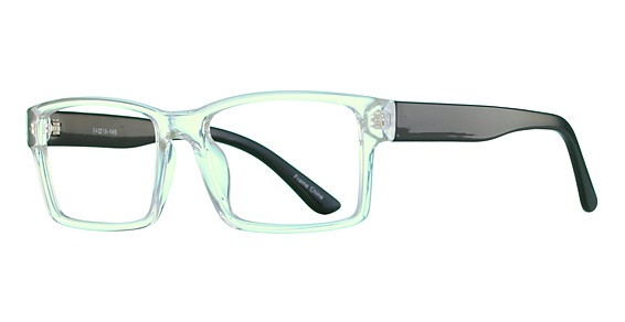 1587 Eyeglasses, Crystal Black