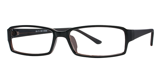 1707 Eyeglasses, Black/Brown