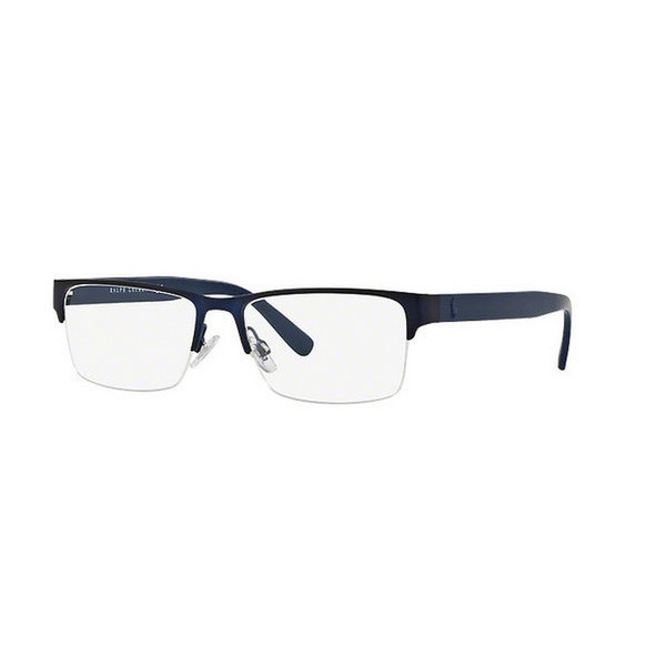 Polo by Ralph by Ralph Lauren Lauren Men's PH1164 9303 54 Rectangle Metal Plastic Clear Eyeglasses