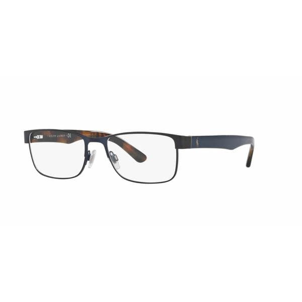 Polo Mens PH1157 9303 Blue Metal Rectangle Eyeglasses