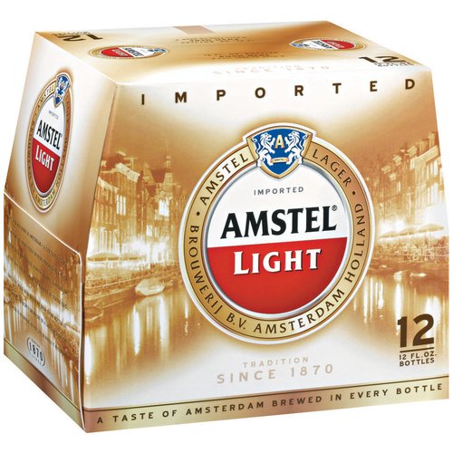 Amstel Light Lager - Beer - 12x 12oz Bottles