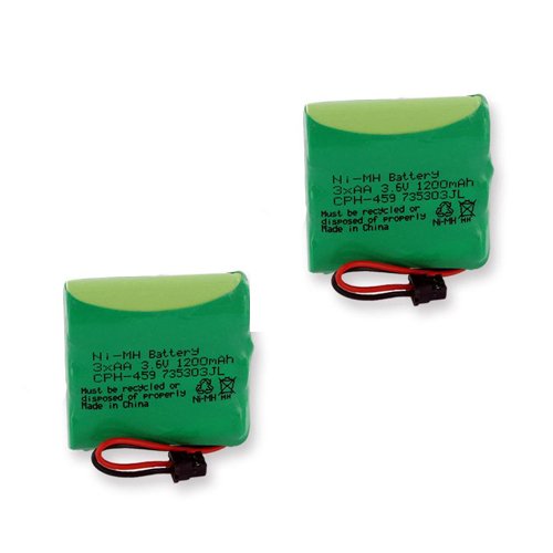 Memorex MPH-6990 Cordless Phone Battery Combo-Pack Includes: 2 X EM-CPH-459 Batteries