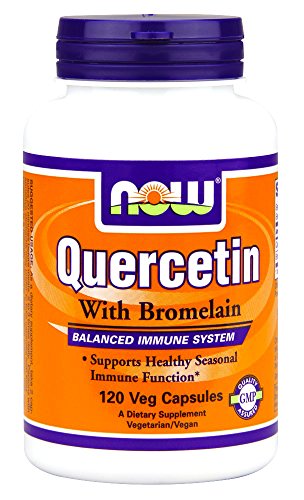 NOW Foods Supplements  Quercetin with Bromelain  Balanced Immune System  120 Veg Capsules