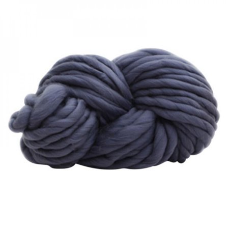 MEROTABLE Super Bulky Arm Knitting Wool Yarn for DIY Knitting/crochet/carpet/hats Gray