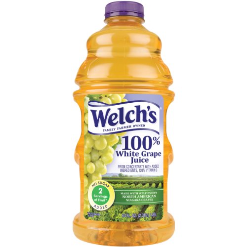 Welch's 100% White Grape Plastic Juice 64 Oz. Bottle, PK8