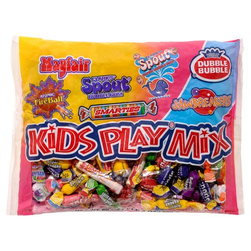 Mayfair Play Mix Candy Tootsie Roll Midgies, Fireballs, Bubble Gum, Smarties 13 Oz Bag