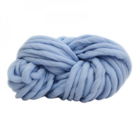 MEROTABLE Super Bulky Arm Knitting Wool Yarn for DIY Knitting/crochet/carpet/hats Blue