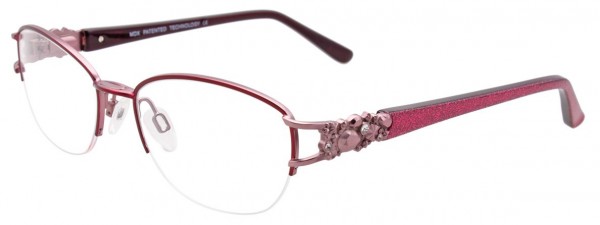 S 3323 Eyeglasses, Satin Red & Light Pink