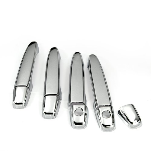 Silver Mirror Chrome Handle Cover Trims for Toyota 07-11 Camry 03-09 4Runner 04-10 Sienna 4Door 06-11 Avalon 08-11 Highlander 05-11 Tacoma 03-09 GX 47