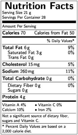 Sargento Sliced Process Brie Cheese, 0.75 Ounce - 504 per Pack -- 18 Packs per Case.