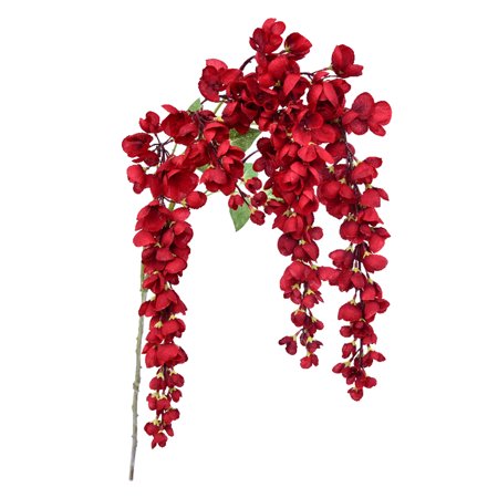 Festival Supplies Ornament Wisteria Hanging Artificial Simulation Fake White Silk Cloth Party Bush New Bean Flower Vine