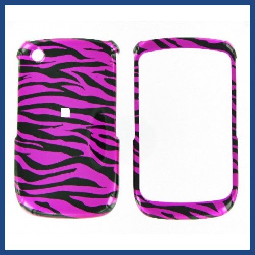 Blackberry 9330/ 9300/ 8530/ 8520 (Curve) Zebra on Hot Pink (Hot Pink/Black) Protective Case