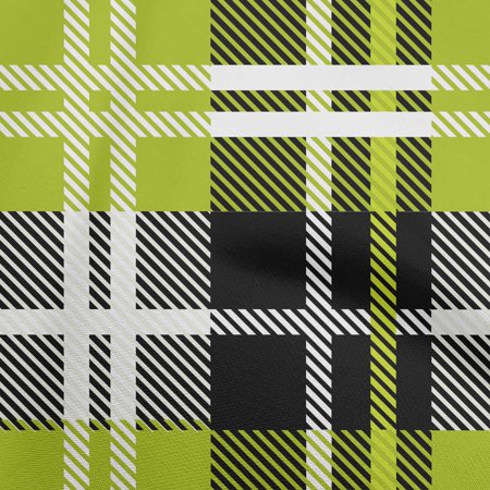 OneOone Cotton Poplin Twill Light Green Fabric Tartan Sewing Fabric by the Yard Printed Diy Clothing Sewing Supplies 56 Inch Wide-8875