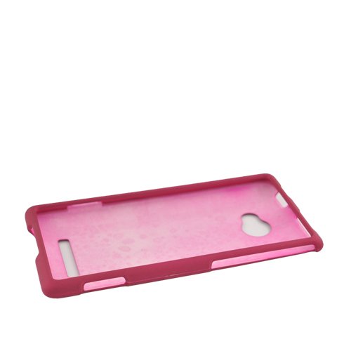 Faceplate Hard Plastic Protector Snap-on Cover Case HTC Windows Phone 8X Zenith 6990, Hot Pink Texture