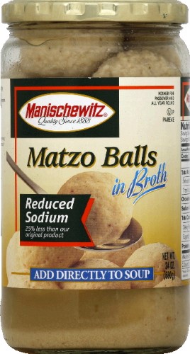 Manischewitz Matzo Balls In Broth - Reduced Sodium