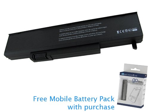 Gateway M-6755 Battery 53Wh, 4800mAh with Free Mobile Battery Pack