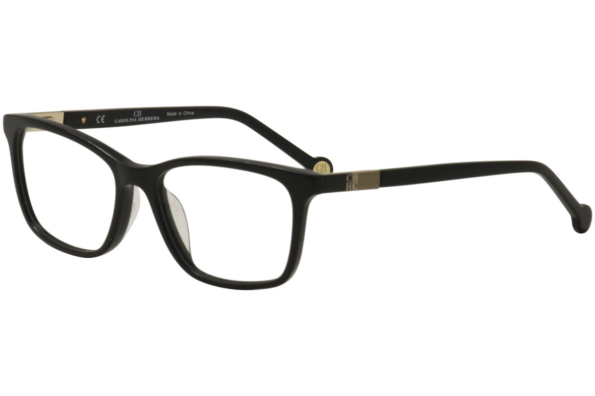 CH Carolina Herrera Eyeglasses VHE673K VHE/673K 0700 Black Optical Frame 53mm