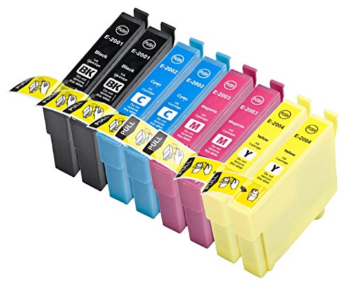Generic T200xl Remanufactured Replacement Inkjet Cartridges for Epson Xp-100 200 300 310 400 410 Wf-2510 2520 2530 2540 Pack of 2